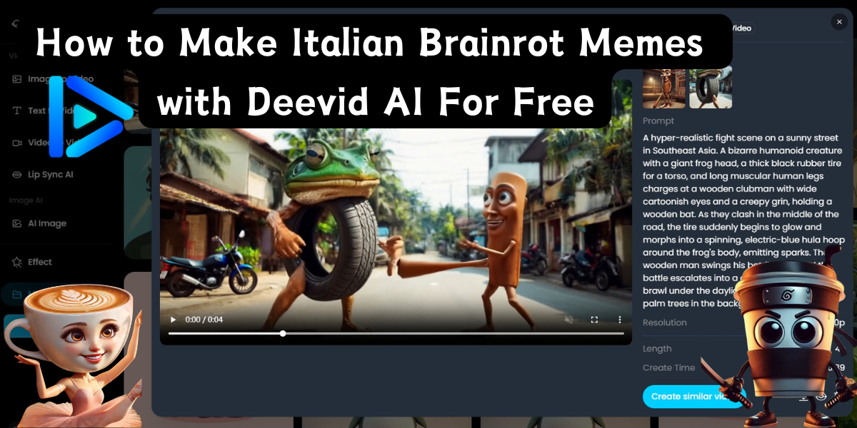 How to Make Italian Brainrot Memes with Deevid AI for Free