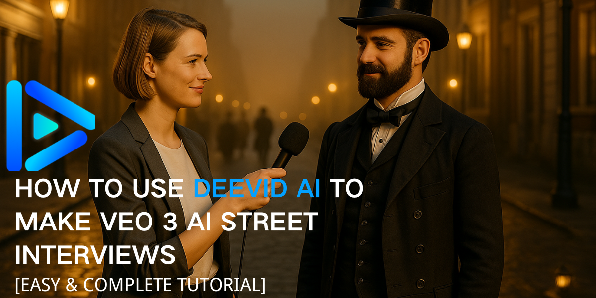 How to Use Deevid AI to Make Veo 3 AI Street Interviews [Easy & Complete Tutorial]
