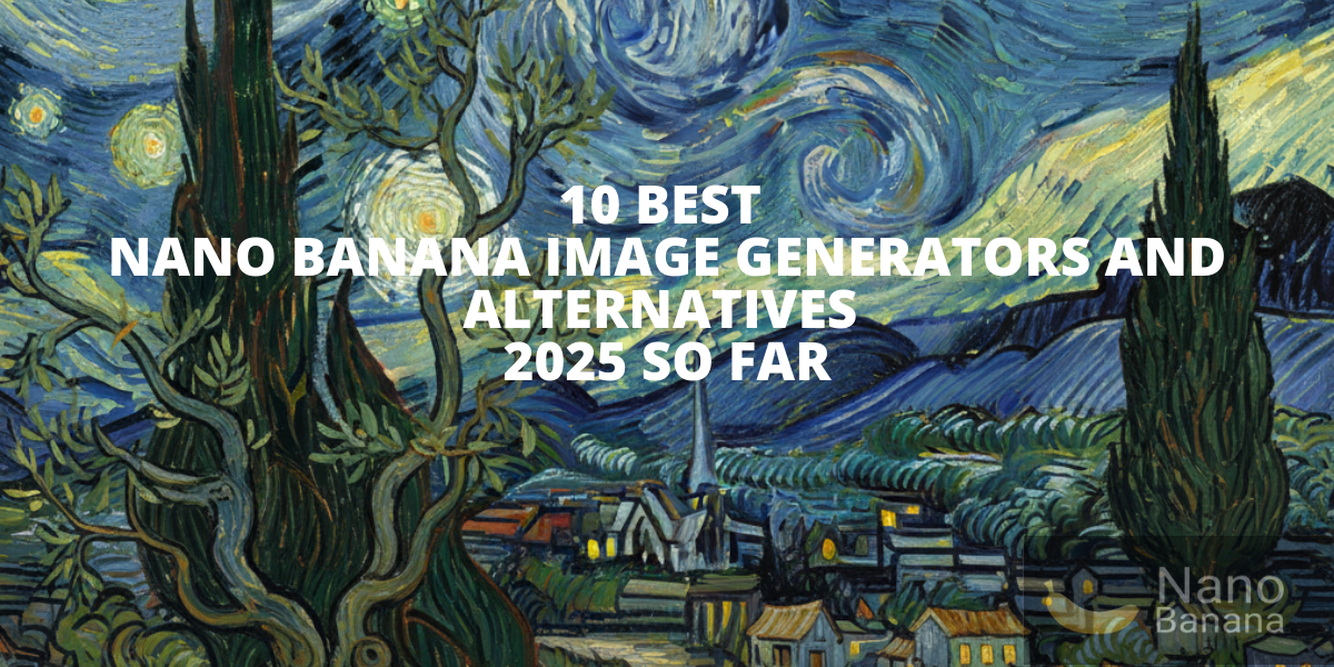 10 Best Nano Banana Image Generators and Alternatives 2025 So Far