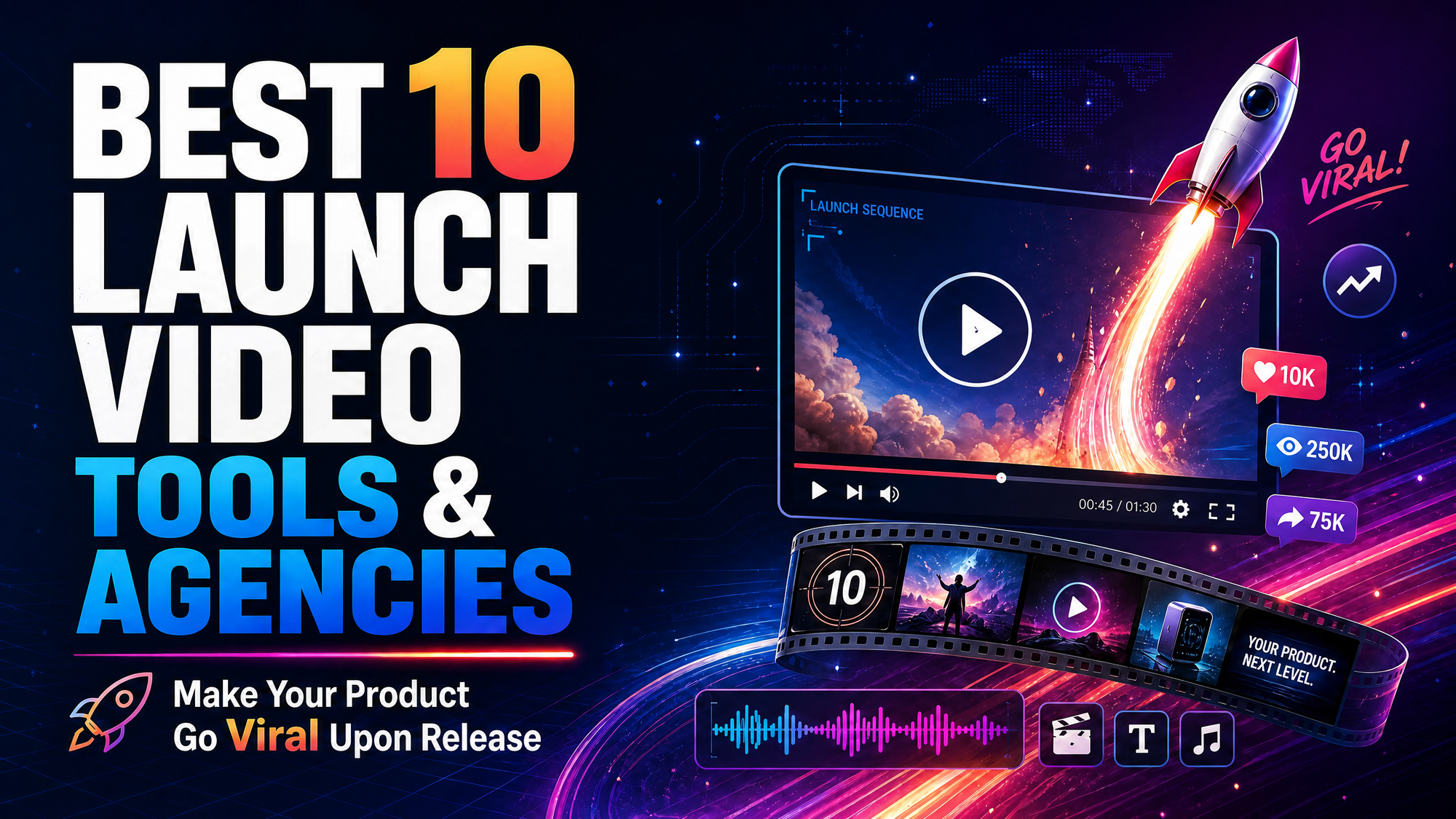 Best 10 Launch Video Tools & Agencies to Make Your Product Go Viral Upon Release